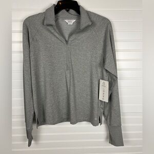 Danskin Light Gray Zip-Up Jacket